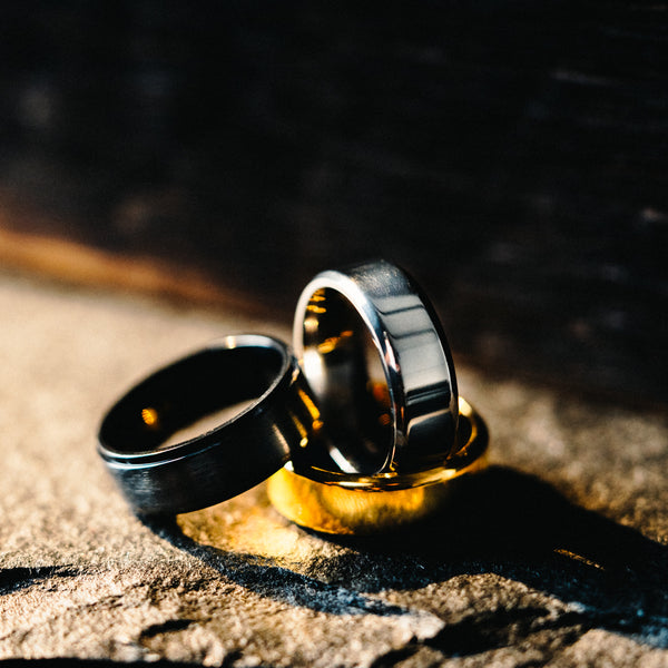Exploring the Distinctions Tungsten vs. Titanium Men s Wedding Bands Vintage Gentlemen