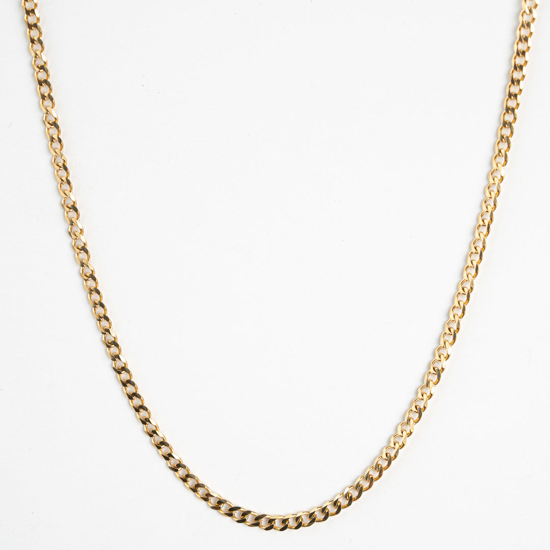 Cuban link gold chain necklace