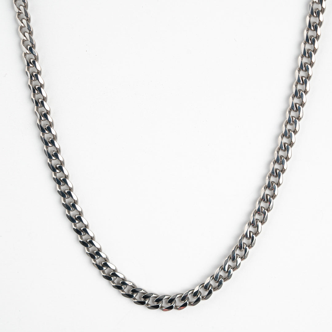 Mens silver necklace