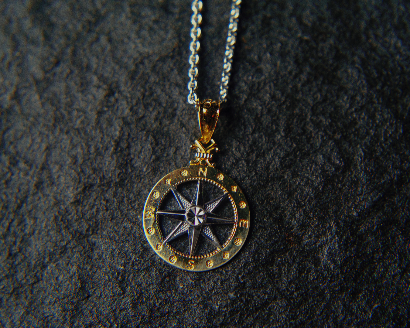 womens compass rose pendant