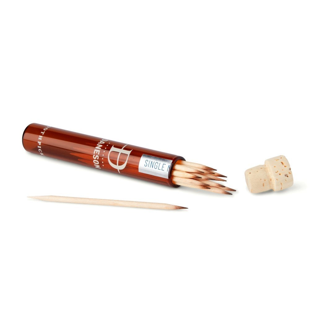 Daneson Whiskey Barrel Toothpicks - “Every Blend” 4 Pack