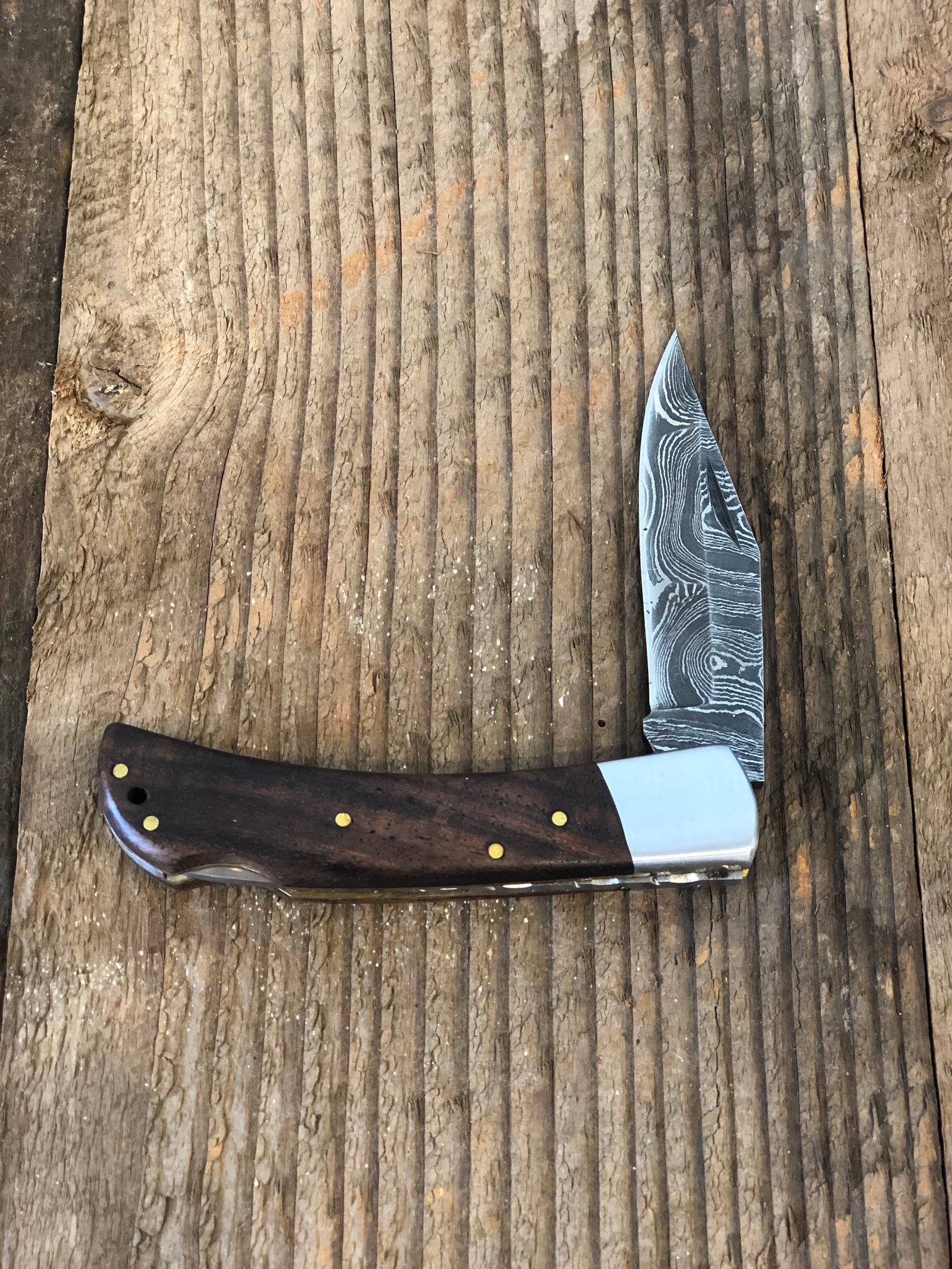 damascus steel pocket knife