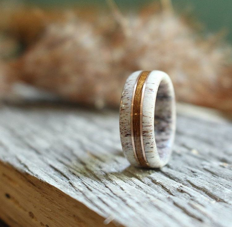 Deer Antler Ring
