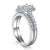 The Elizabeth - Silver Wedding Ring Set