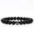 Mens black bead bracelet 