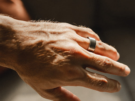 Silver Titanium ring 