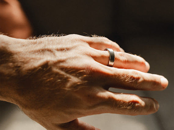 Silver Titanium ring 