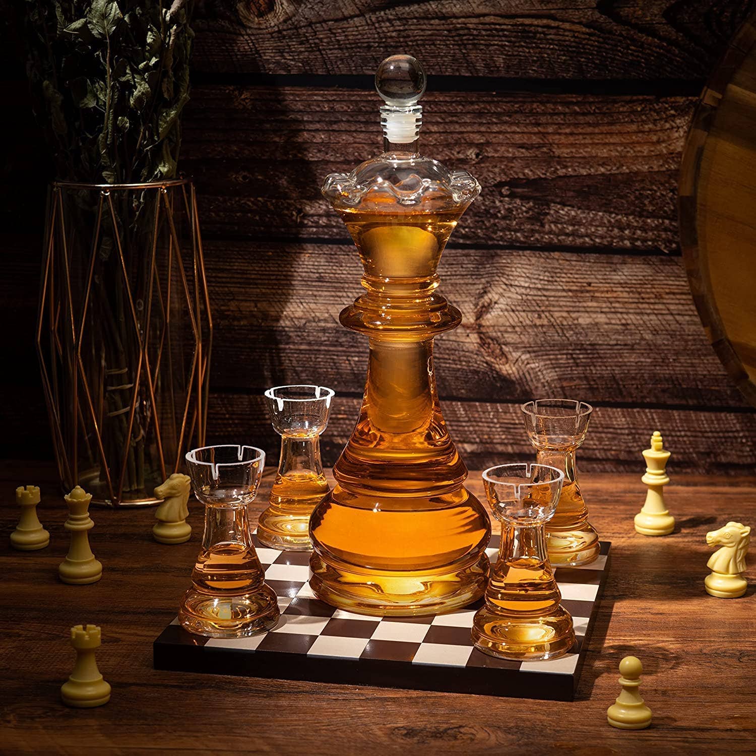 New Chess Decanter Set by The Wine Savant