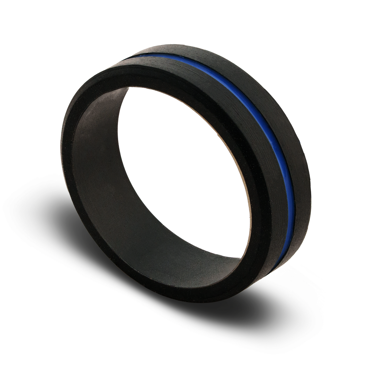 The Thin Blue Line Silicone Ring Vintage Gentlemen
