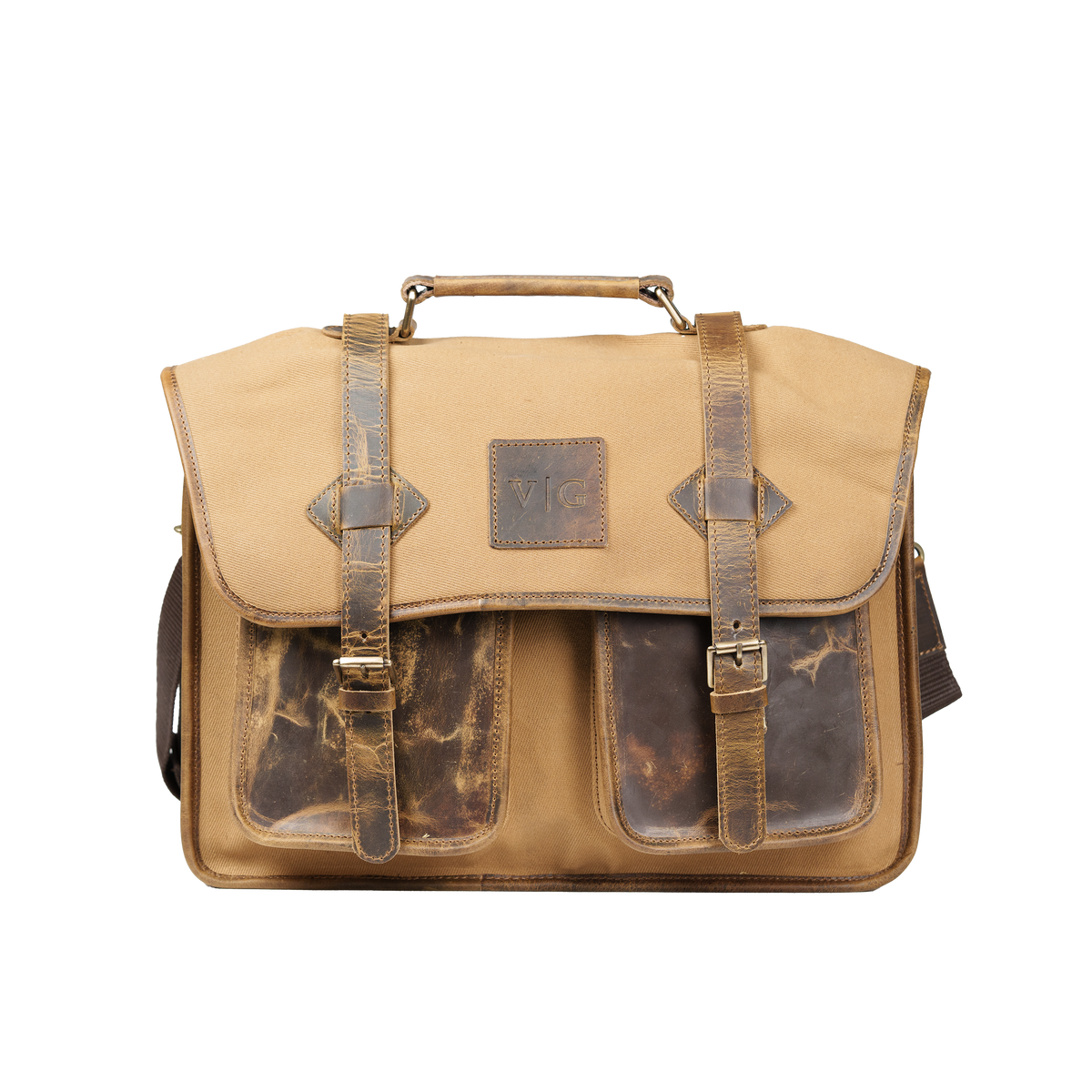 Canvas and leather bag