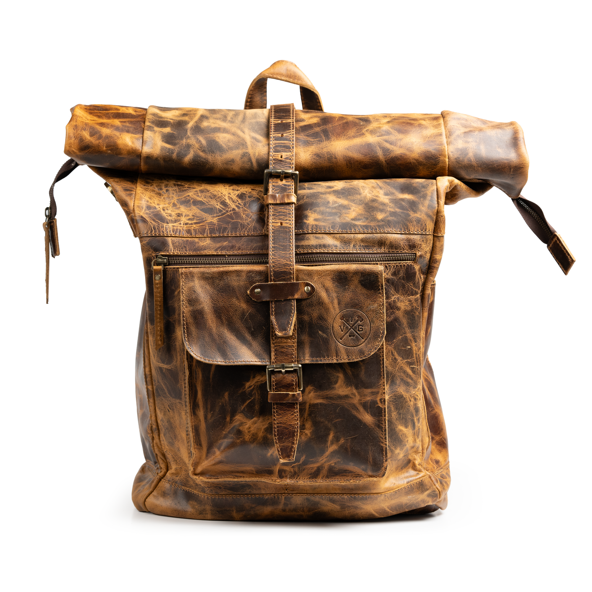 “The Roosevelt” Buffalo Leather Backpack