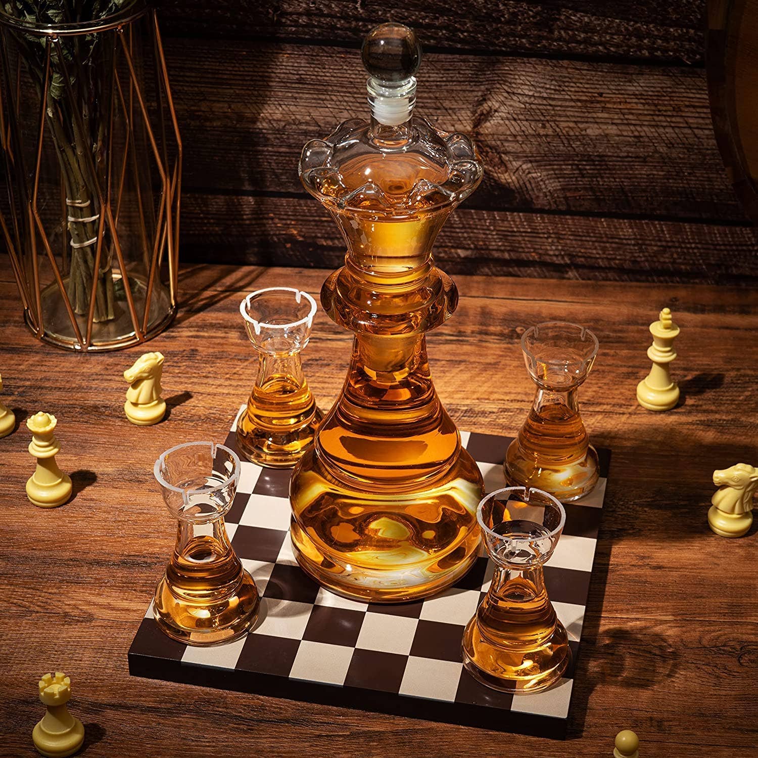 New Chess Decanter Set by The Wine Savant