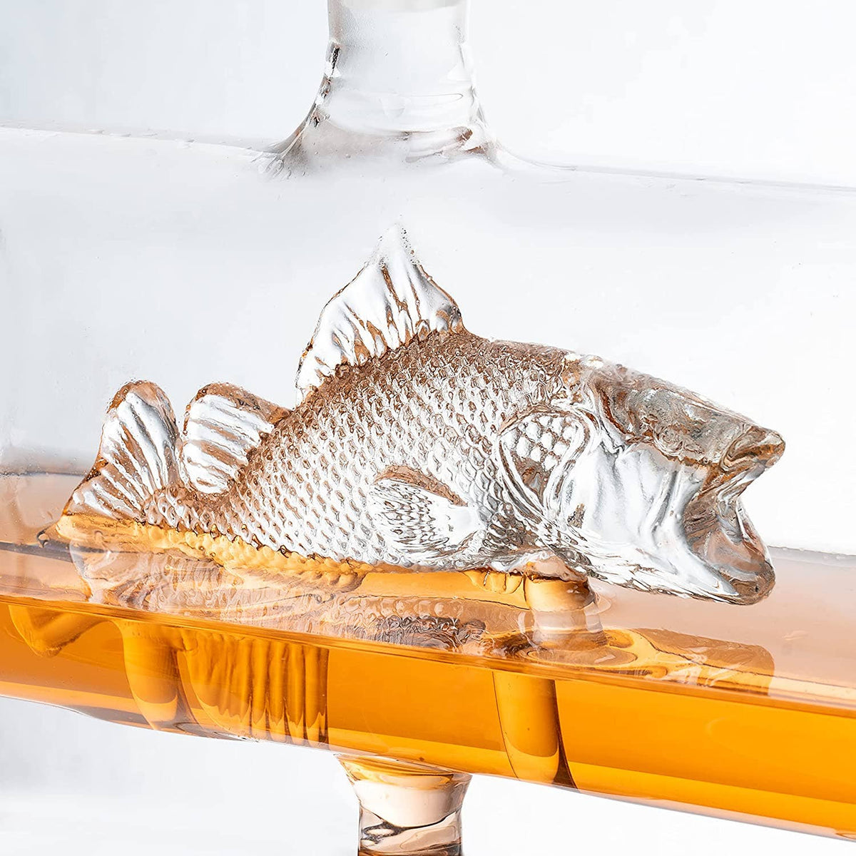 Bass Fish Wine &amp; Whiskey Decanter Set 1100ml