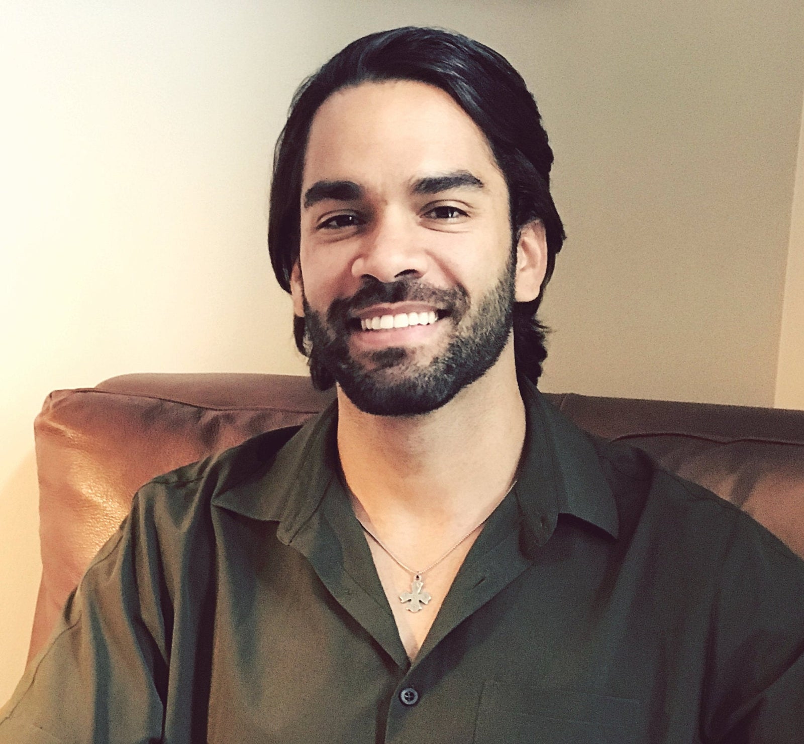 Men's Sterling Silver Necklace Featuring an Anglican Cross Formed from an Antique Original, SS-012