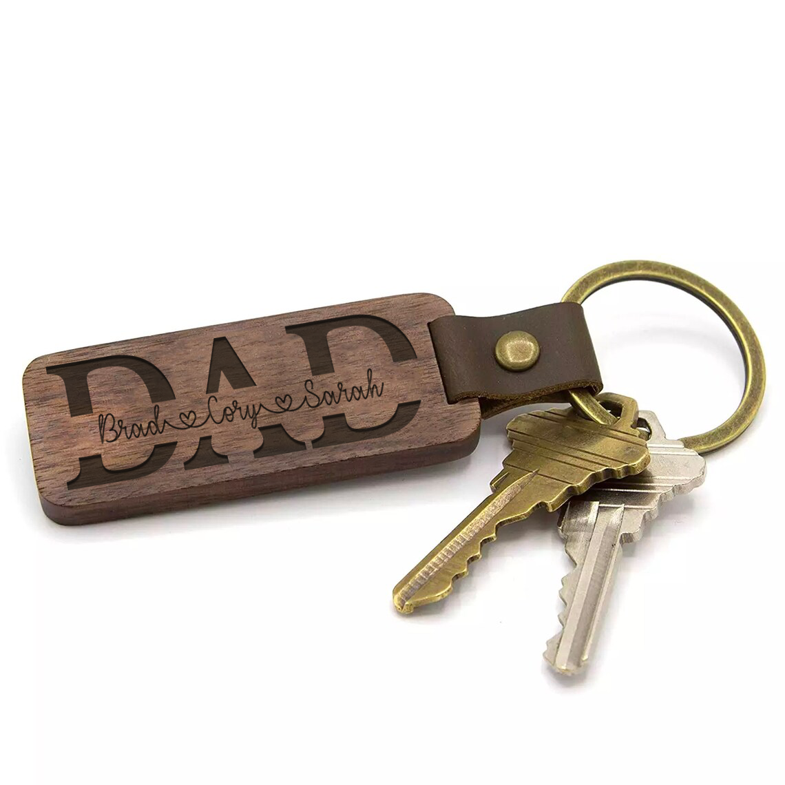 Wooden key 2025 rings with names