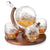 Globe Decanter with 4 Glasses