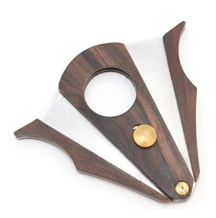 Cigar Cutter - Wood and Stainless Steel - Cut and Lock system