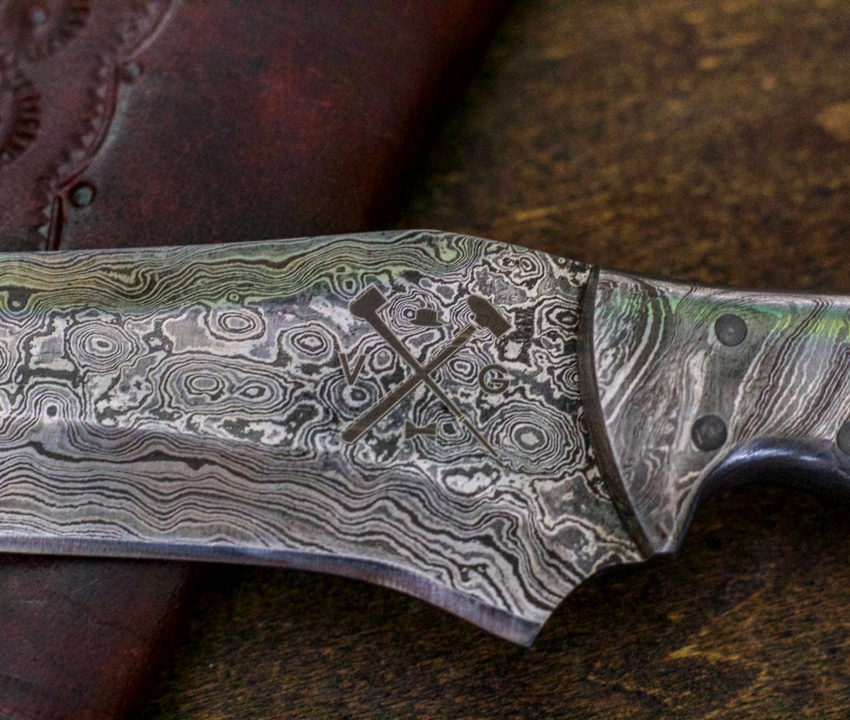 Hunter Knife-Damascus Steel