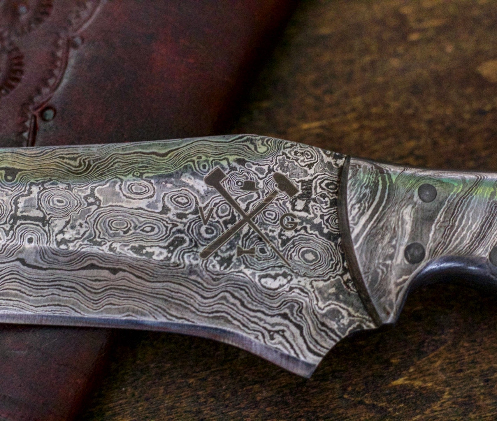 Hunter Knife- Damascus Steel