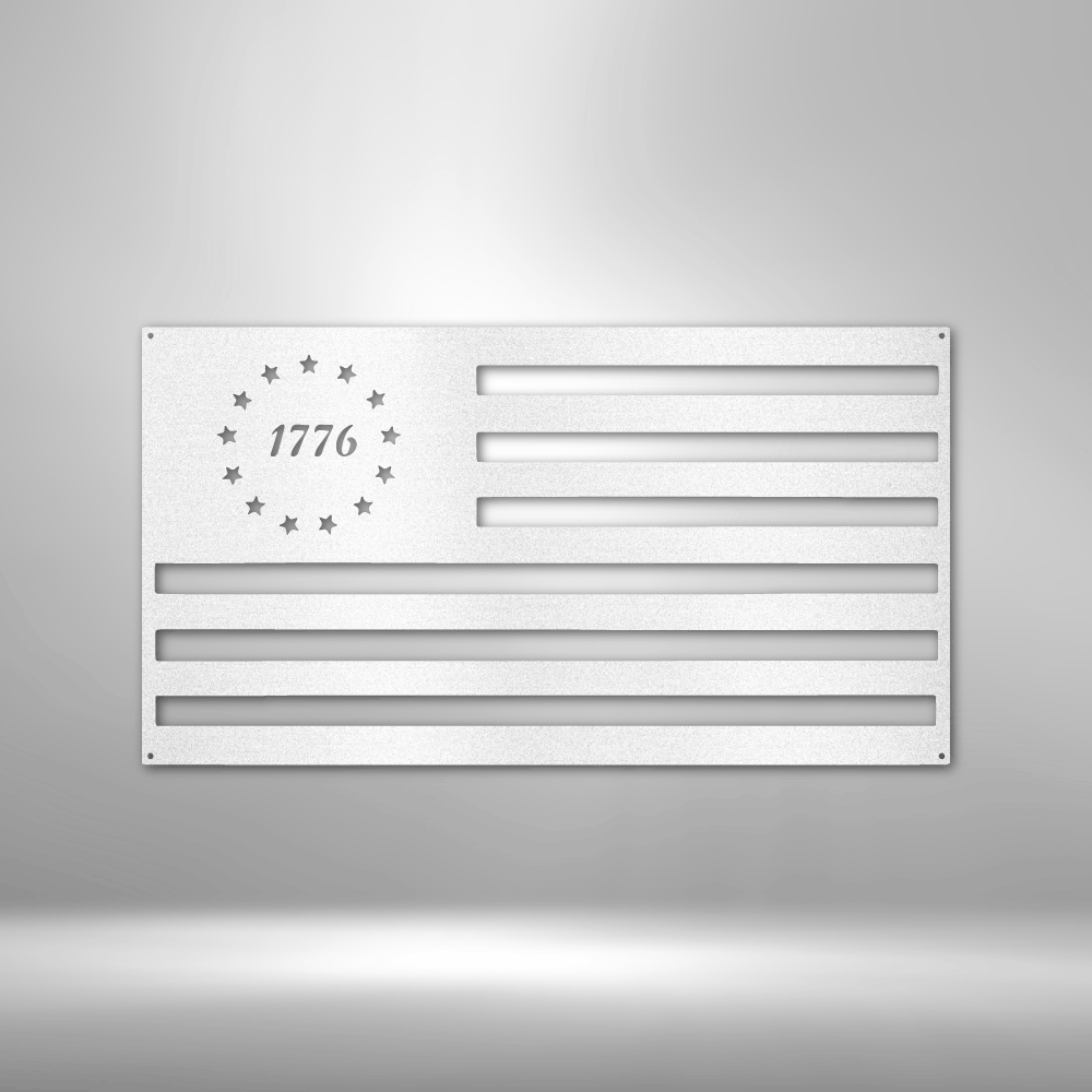 1776 Flag - Steel Sign