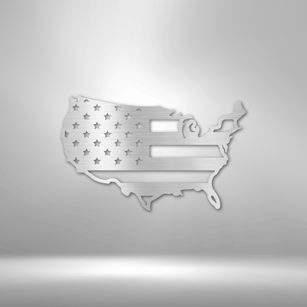 USA Flag - Steel Sign