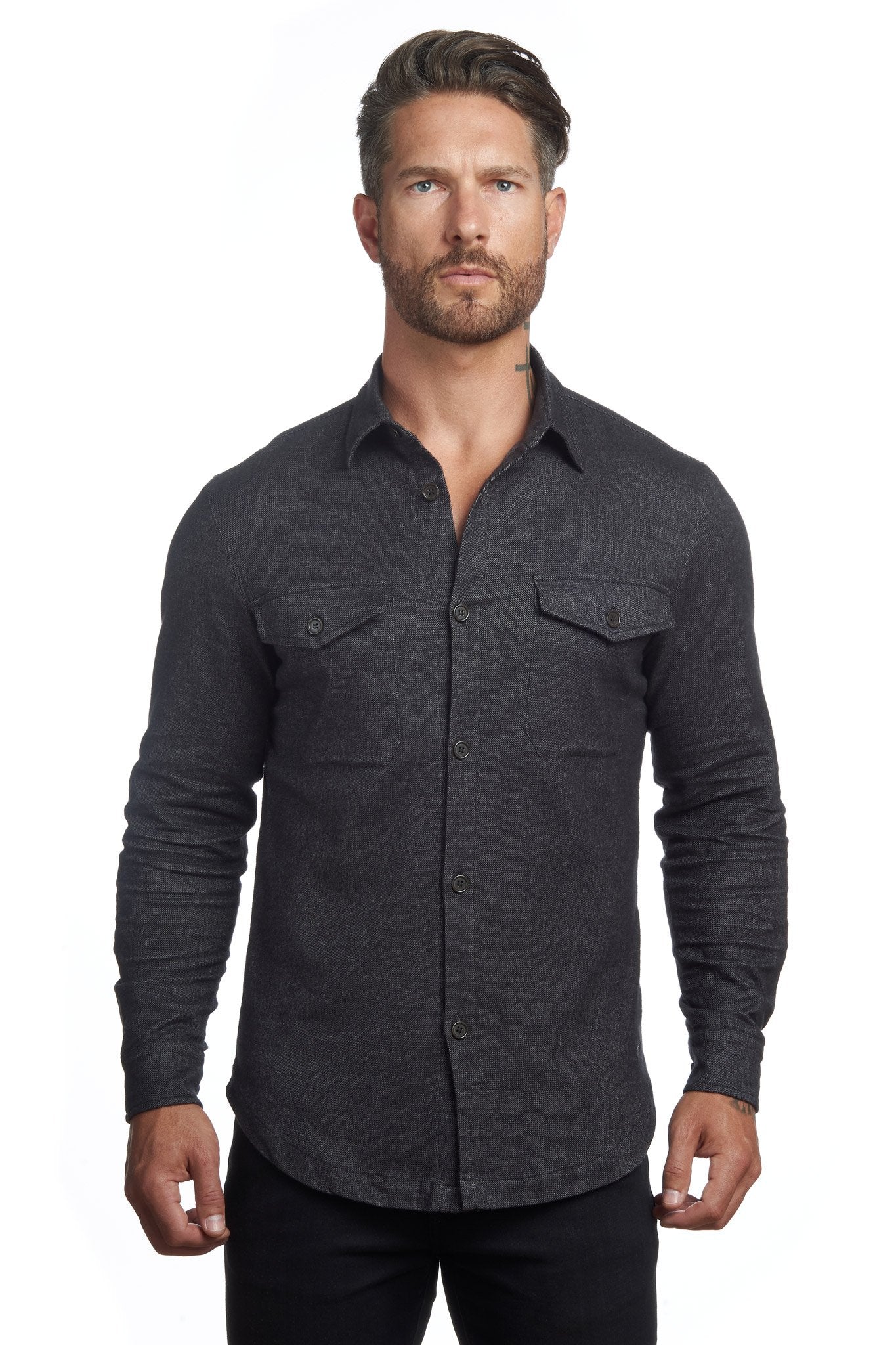 The Untucked Slim Fit Button-Up Shirt by WESTON JON BOUCHÉR