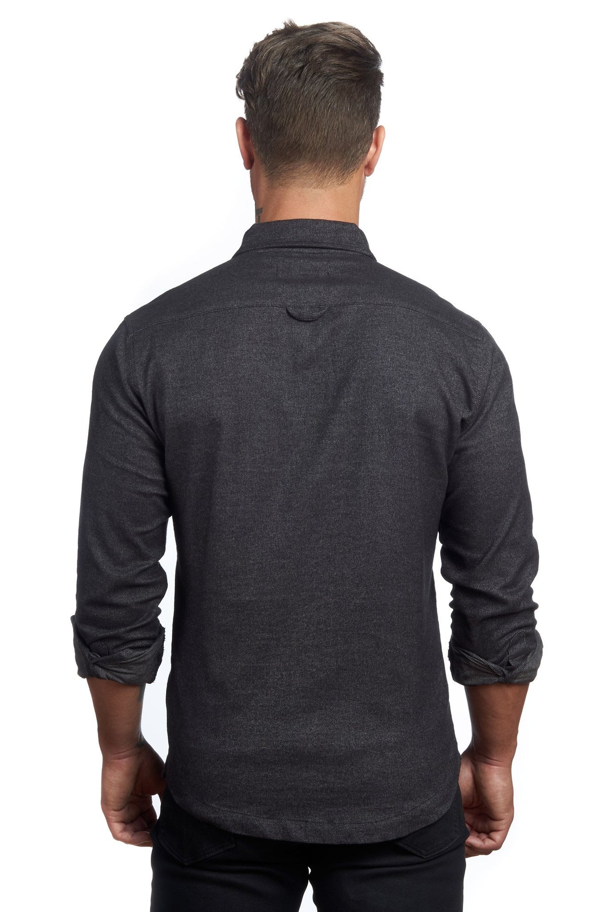 The Untucked Slim Fit Button-Up Shirt by WESTON JON BOUCHÉR