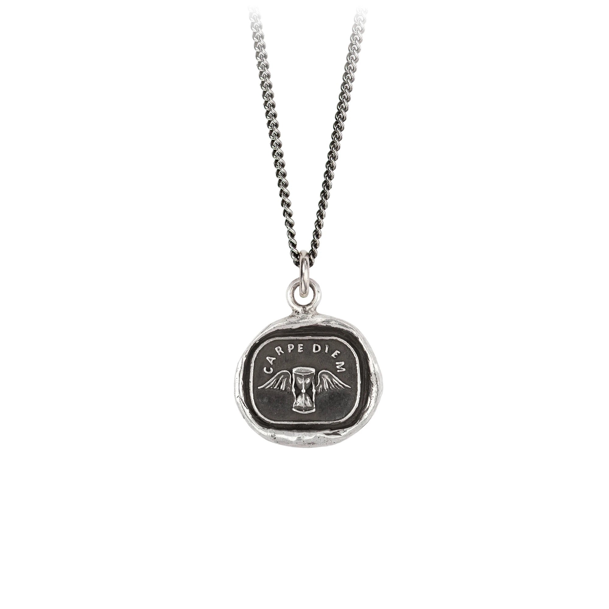 carpe diem mens necklace