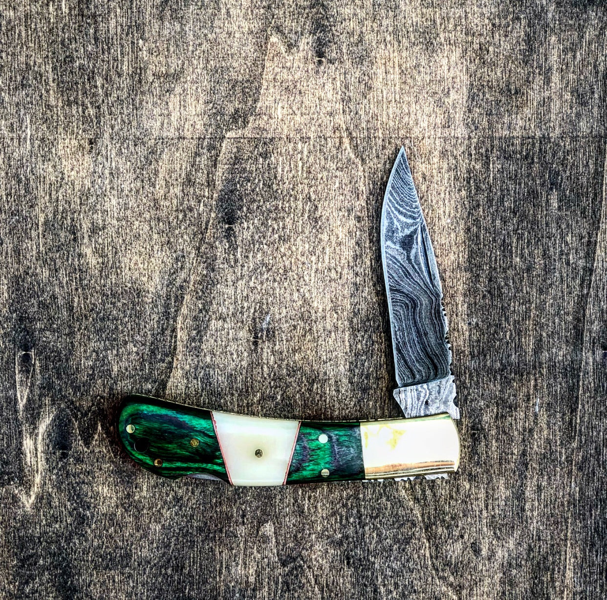Damascus Folder Pocket Knife- VG 51