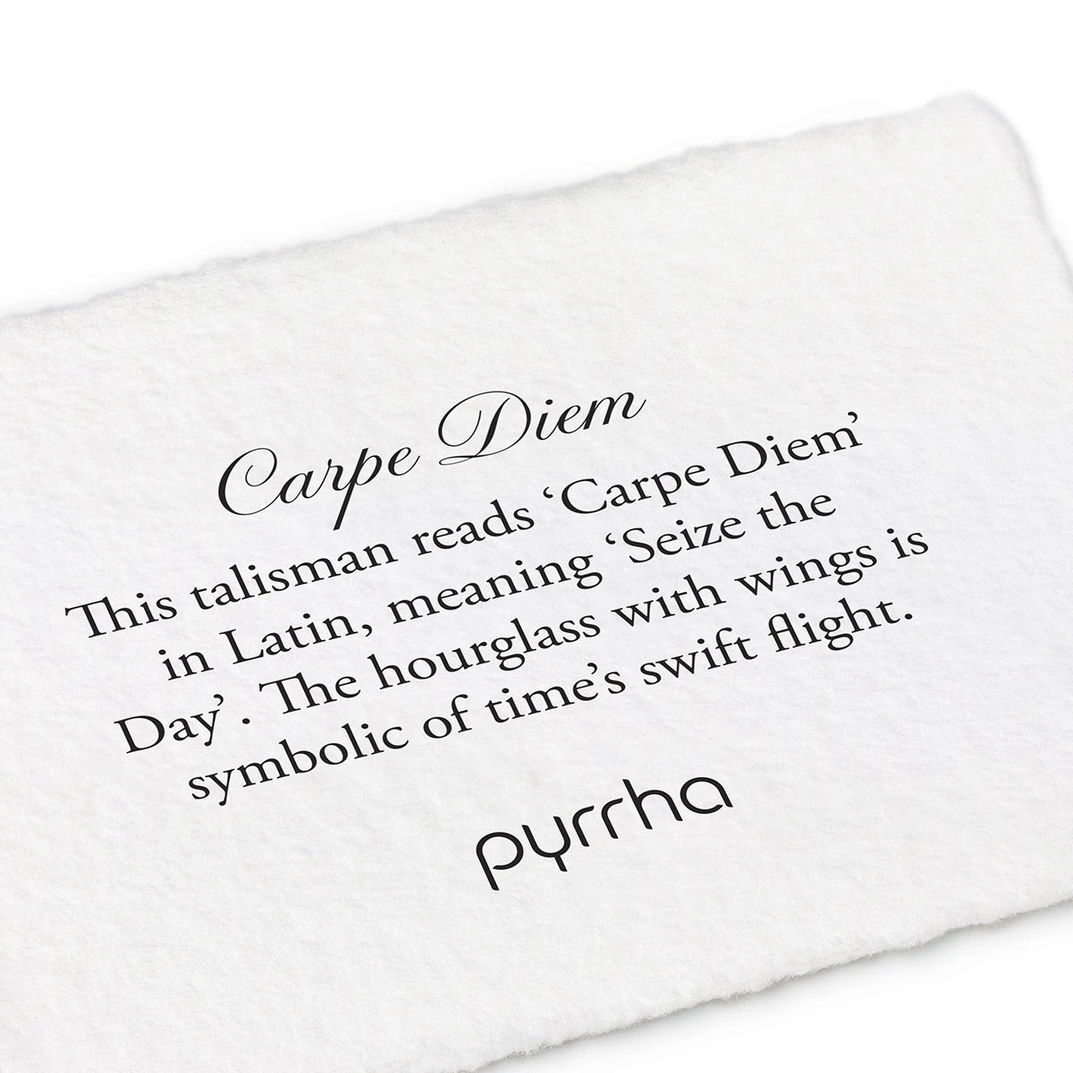 “Carpe Diem” Silver Talisman