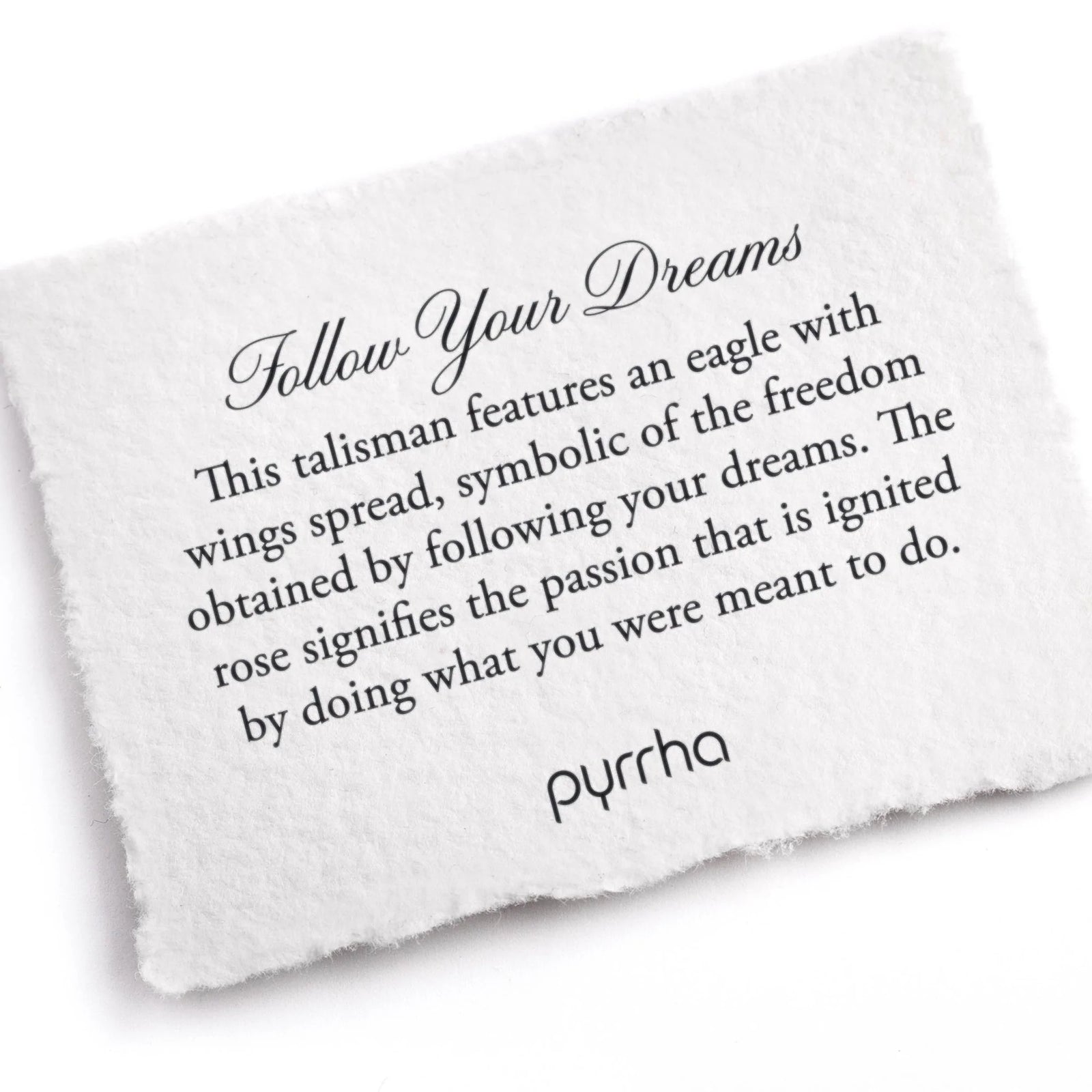 “Follow Your Dreams” Silver Talisman
