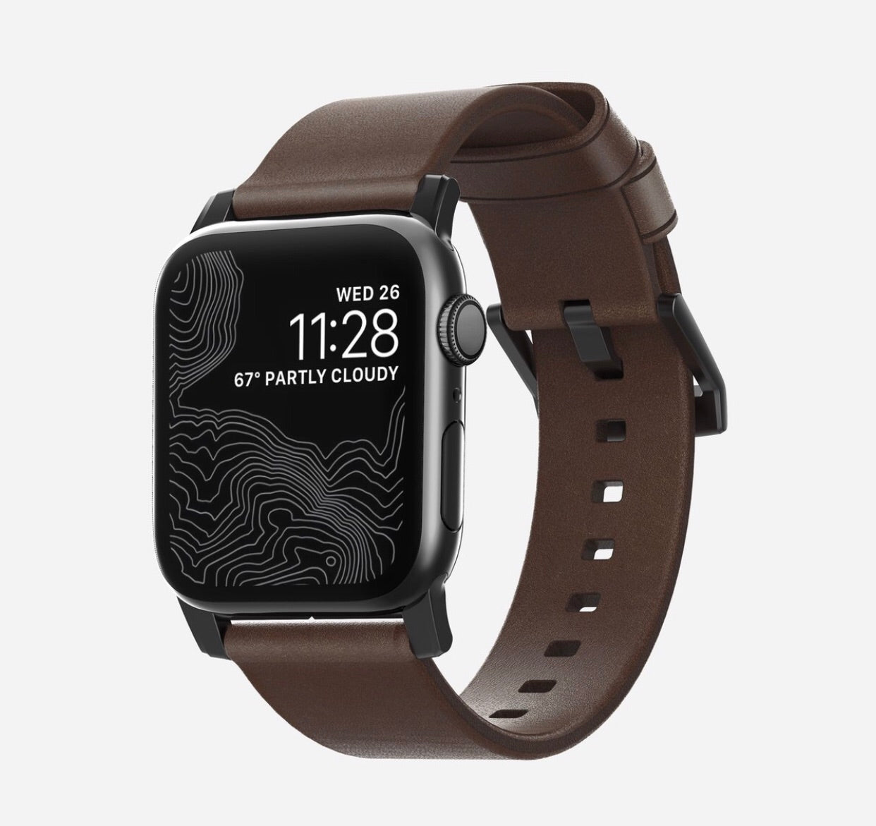 Modern Leather Apple Watch Strap