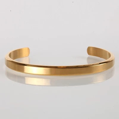 Mens Gold Cuff Bracelet