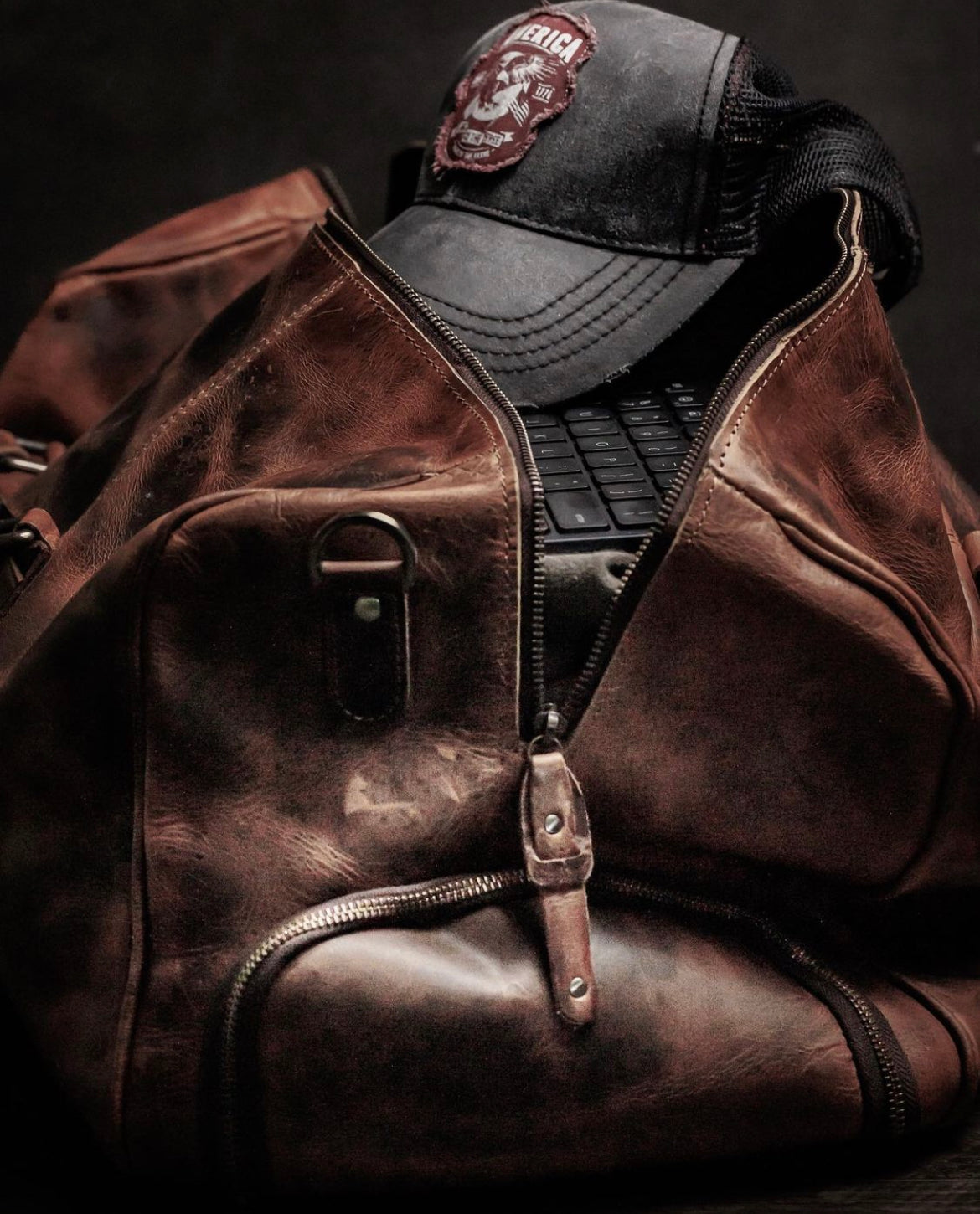 The “Hemingway” Buffalo Leather Duffle Bag [PREORDER] - Vintage