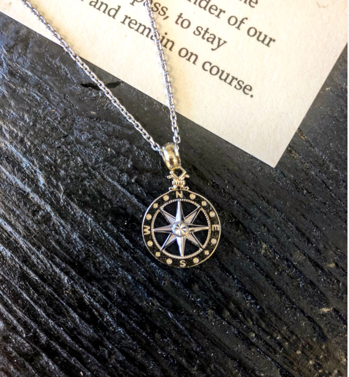 Women's 14kt Yellow Gold Compass Rose Pendant