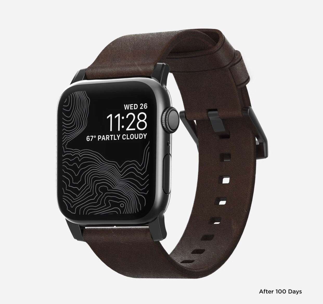 Modern Leather Apple Watch Strap