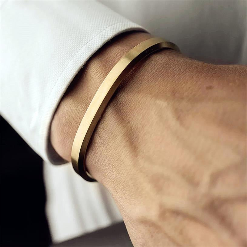 Ready to Ship - Men of Platinum | Rose Gold Fusion Cuff Bracelet for M