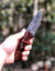 rosewood handle damascus knife