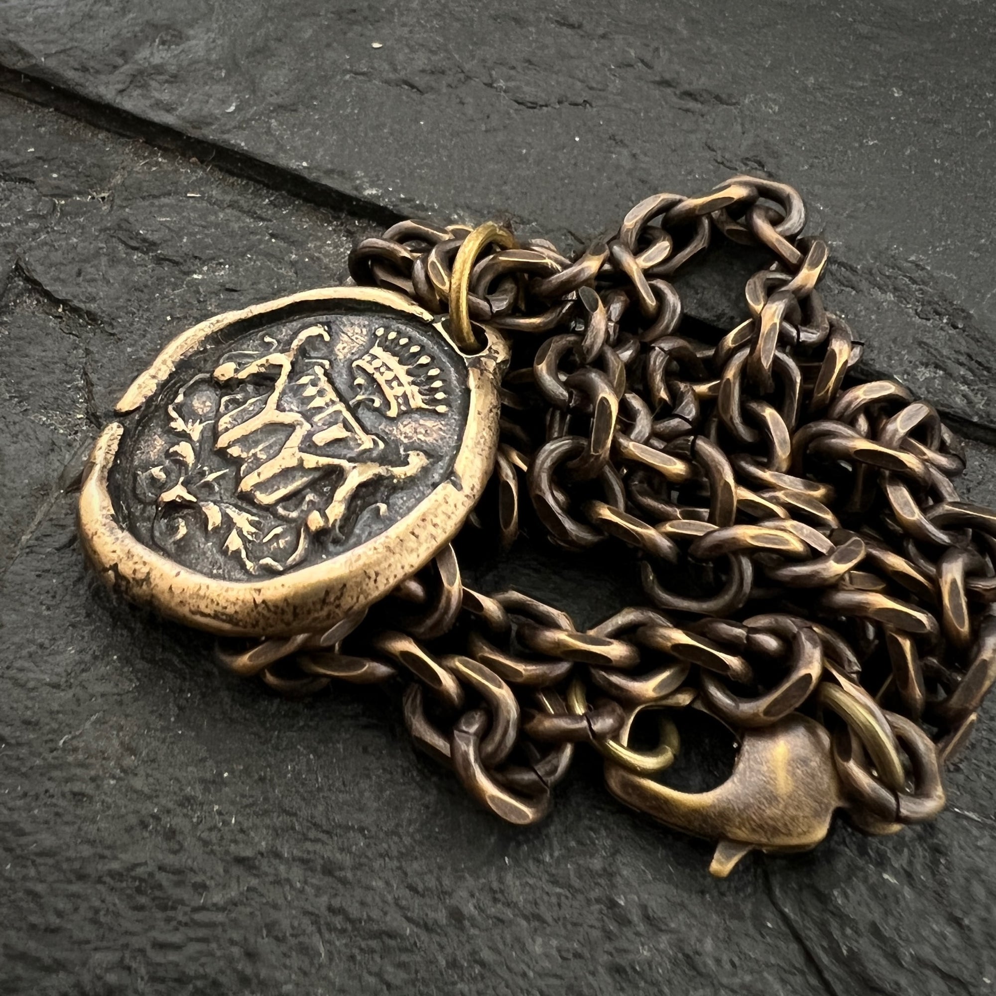 Crown Wax Seal Necklace