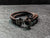 mens leather anchor bracelet